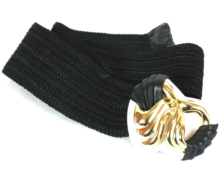Unusual Belt with Draped Leather Buckle at 1stDibs unusual belt
