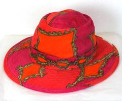 Italian Printed Terrycloth Hat