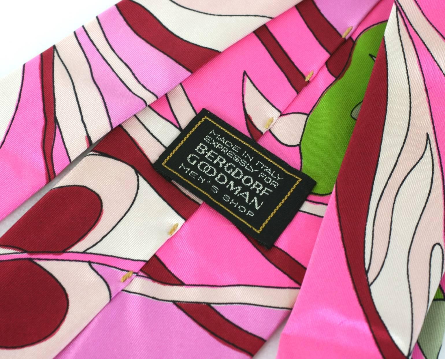 Emilo Pucci Bold Print Necktie In Excellent Condition In New York, NY