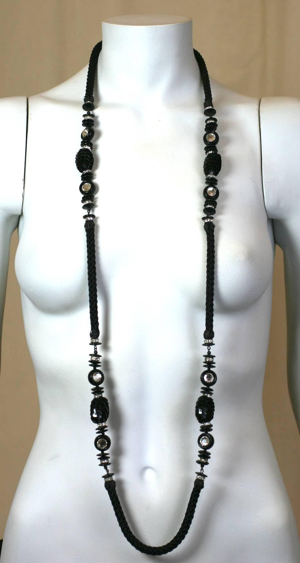 Miriam Haskell Passementerie Long Sautoir Necklace For Sale 1