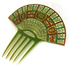 Art Deco Eygptian Revival Comb