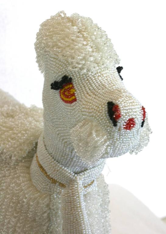 Walborg 1950s Hand Beaded Companion Poodle Purse At 1stdibs Beige Walborg 1950s Hand Beaded Companion Poodle Purse For