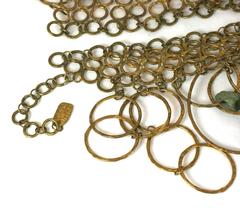 Massive Handmade Bib with Ceramic Beads