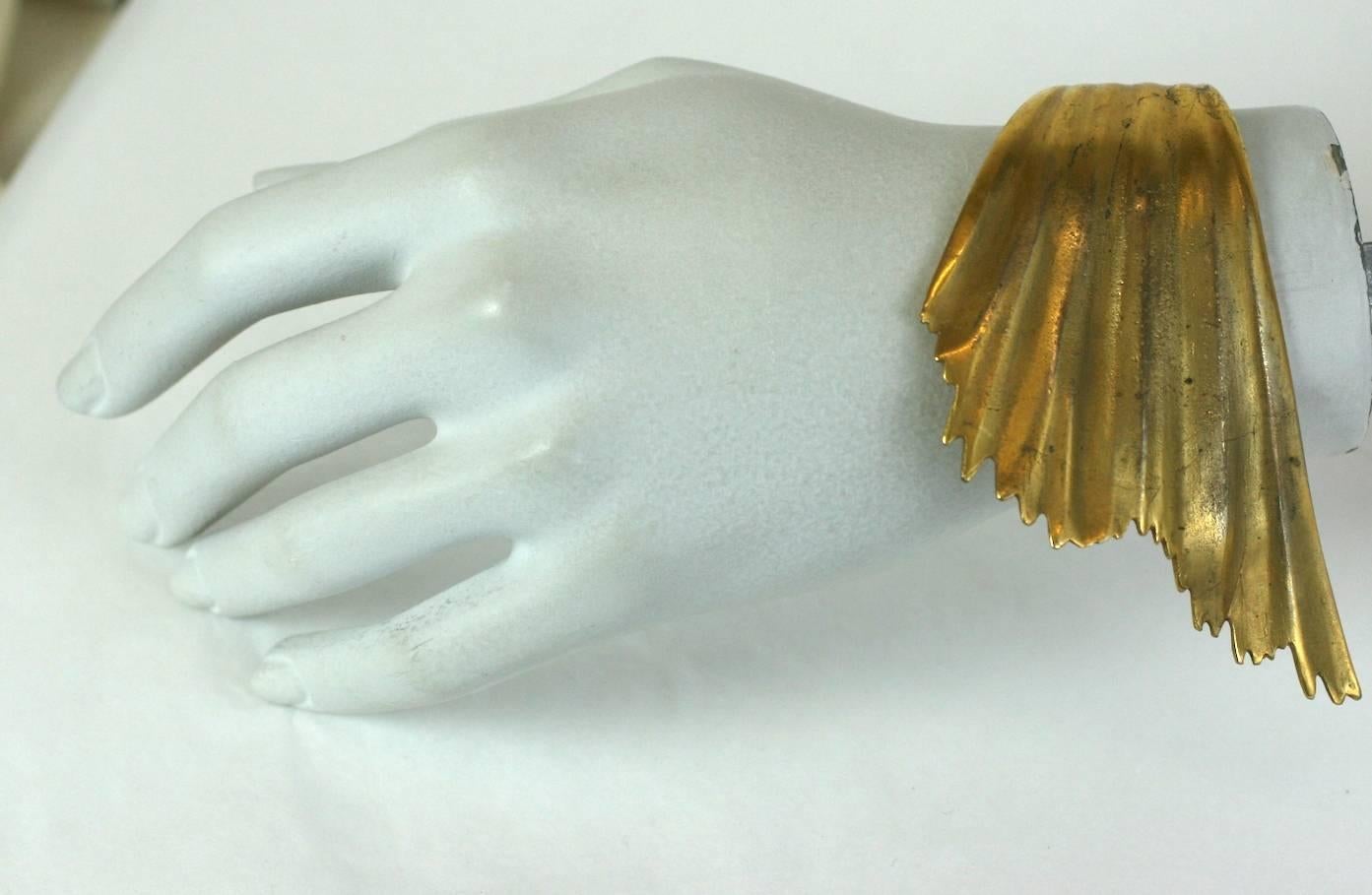 Ted Muehling Fluted Wing Cuff In Excellent Condition In New York, NY