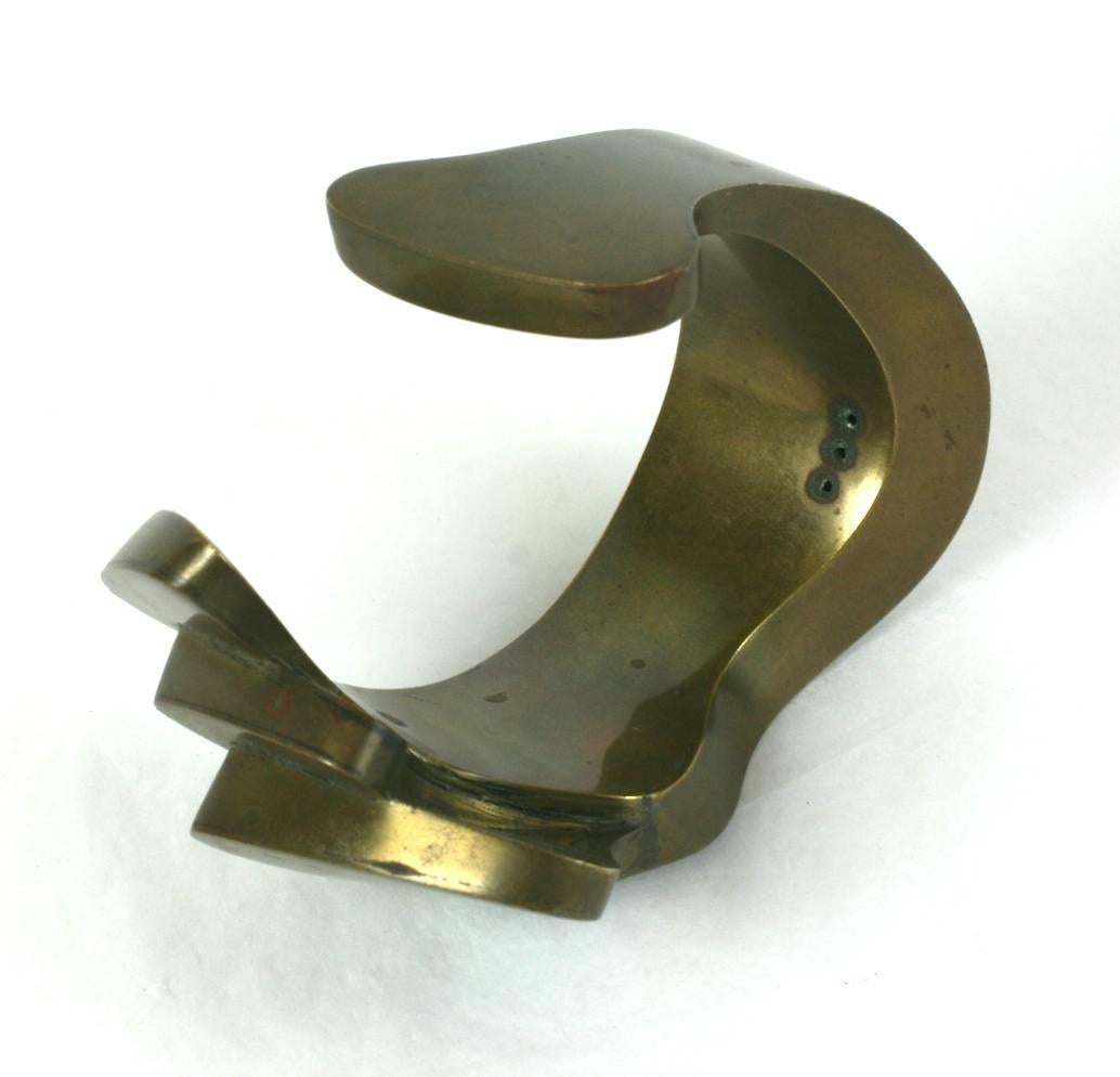 Extraordinary Modernist Biomorphic Artisan Cuff In Excellent Condition For Sale In New York, NY