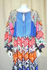 Koos Pieced Silk Crepe Boho Dress