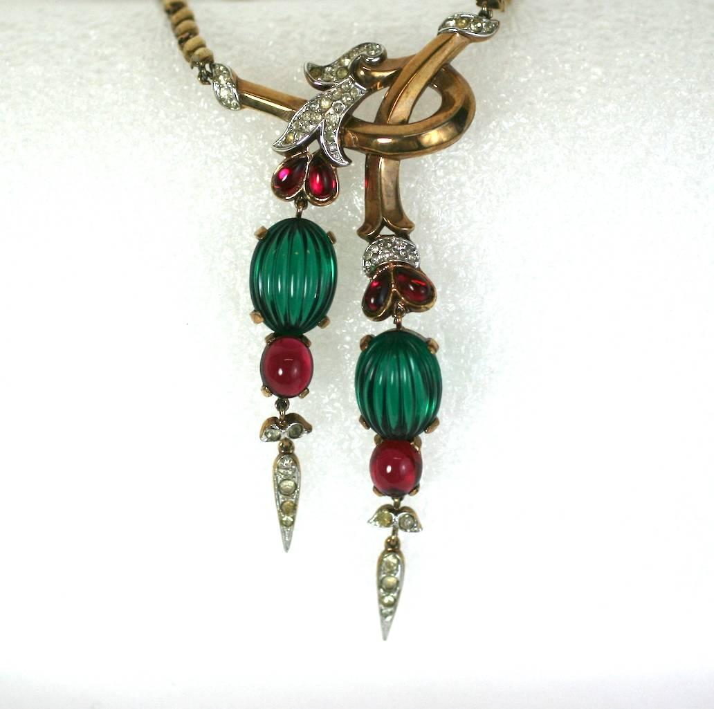 Women's Trifari Moghul Pendant Necklace by Alfred Phillipe For Sale