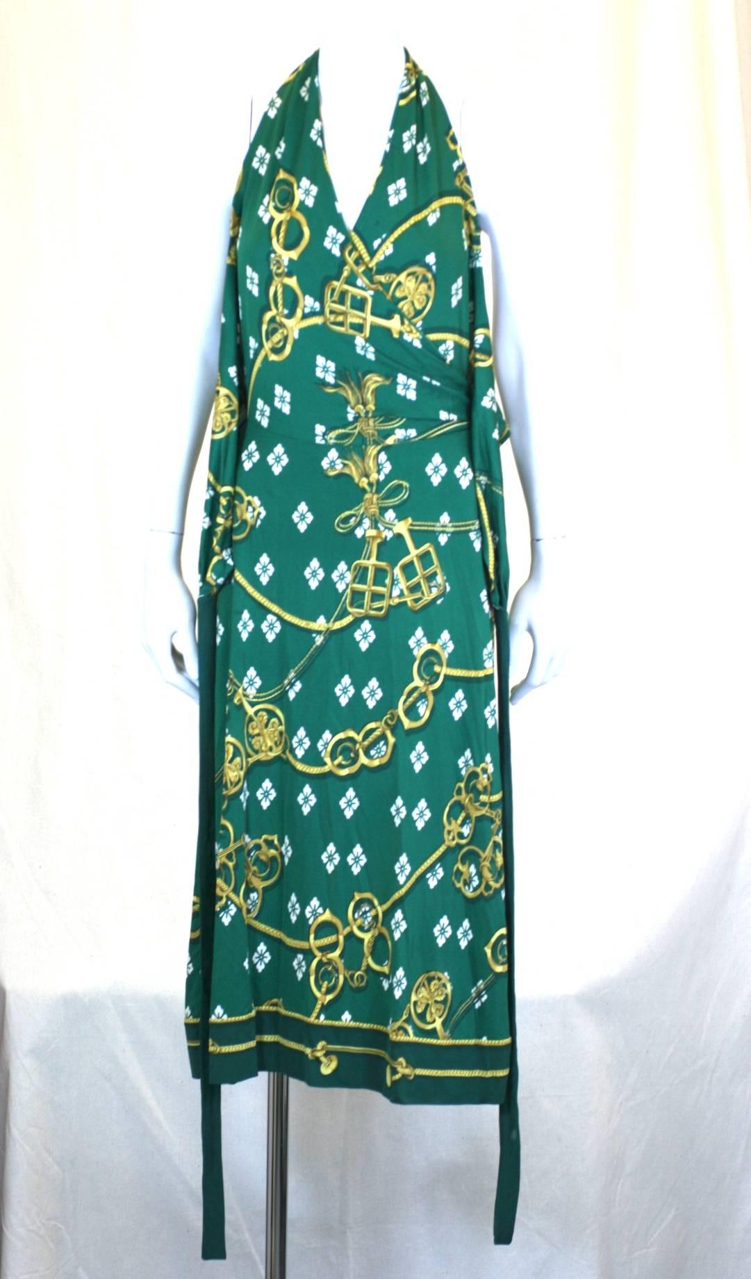 hermes green dress