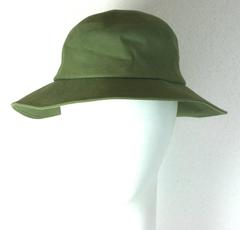 Yves Saint Laurent Green Twill Fisherman's Hat