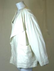 Issey Miyake Linen Drape Lapel Jacket