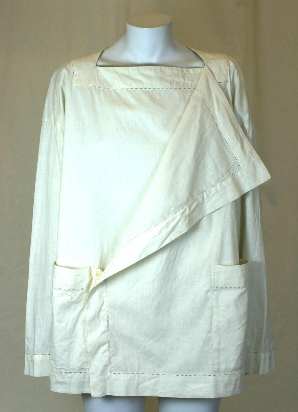 Issey Miyake Linen Drape Lapel Jacket 1