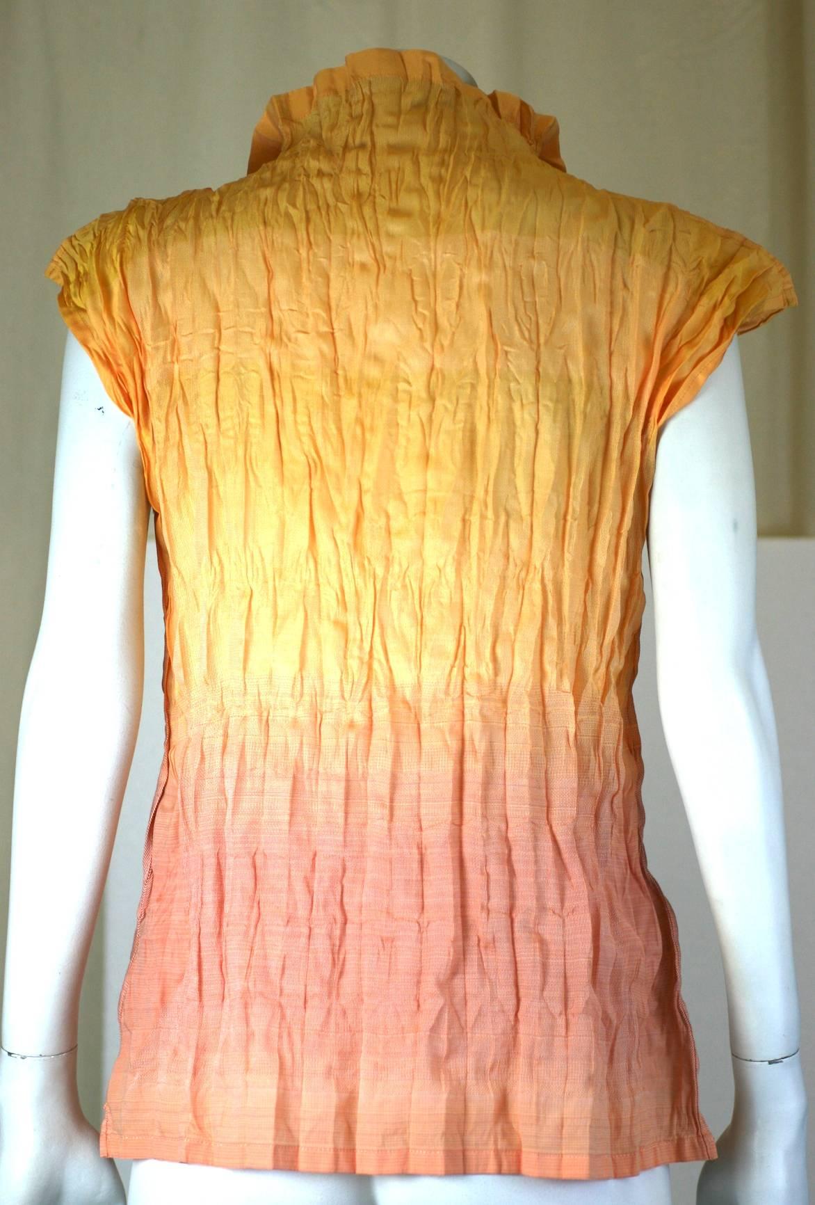 Orange Issey Miyake Ombre Fete Top