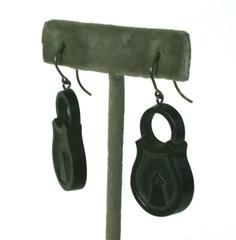 Charming Victorian Padlock Earrings