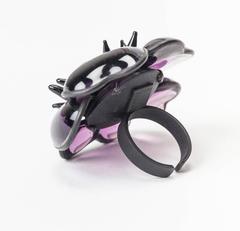 MWLC Surrealist Amythest Poppy Ring