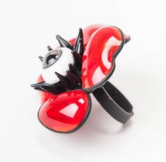 MWLC Surrealist Amythest Poppy Ring