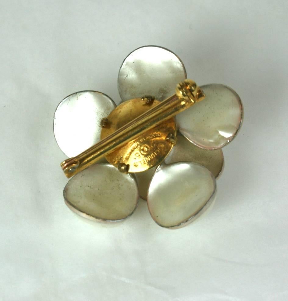 chanel pearl brooch