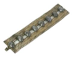 Piedra de luna de imitación Art Decó francesa Pulsera