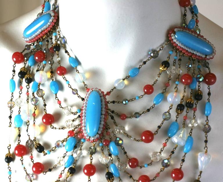 Louis Rousselet Dramatic Draped Bib Necklace For Sale at 1stDibs ...