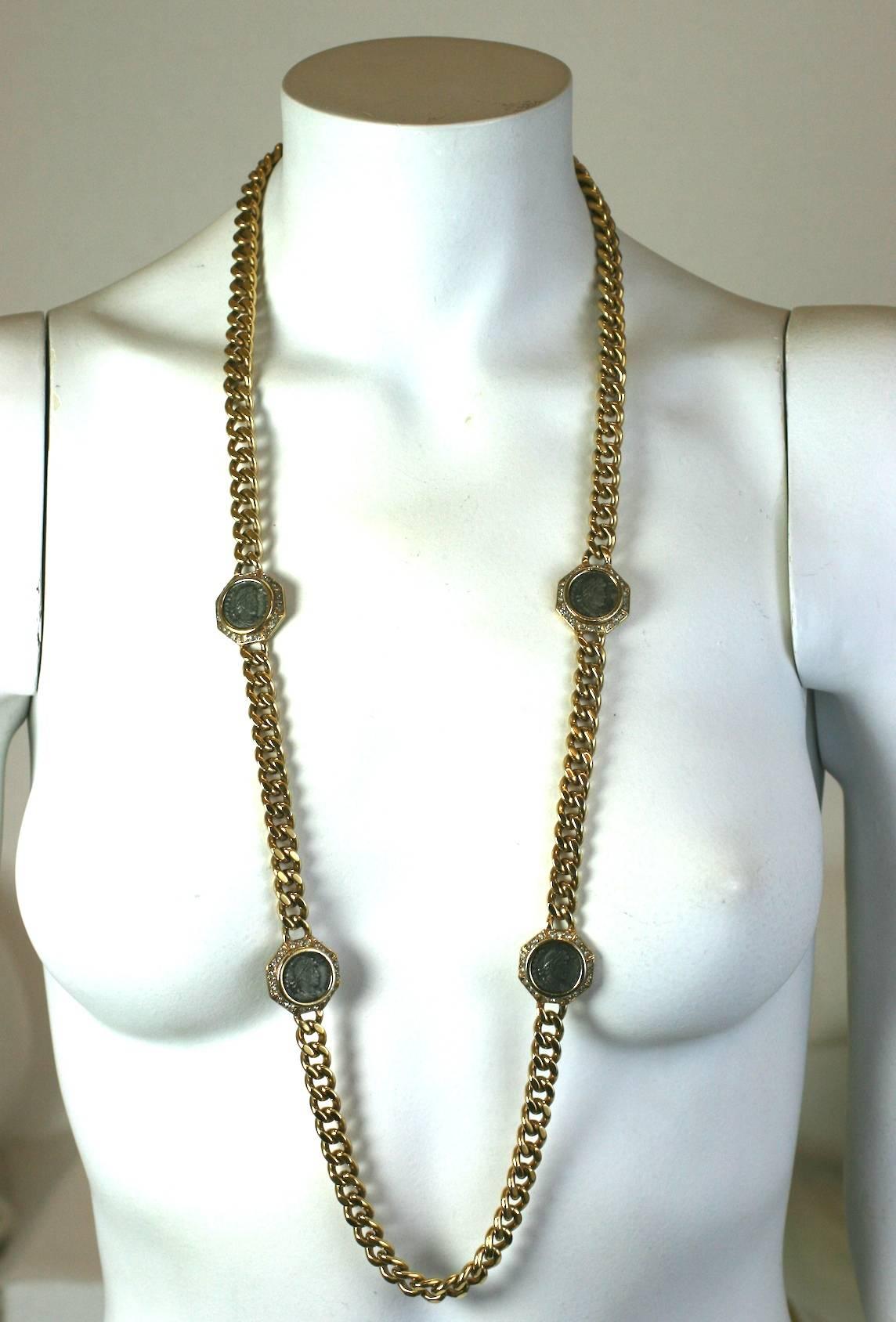 Ciner Ancient Coin Chain Necklace 1