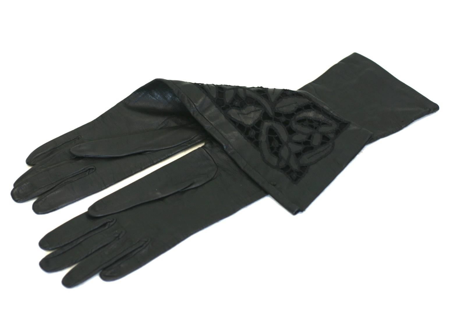 elegant leather gloves