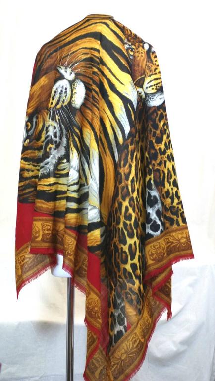 wool challis shawl