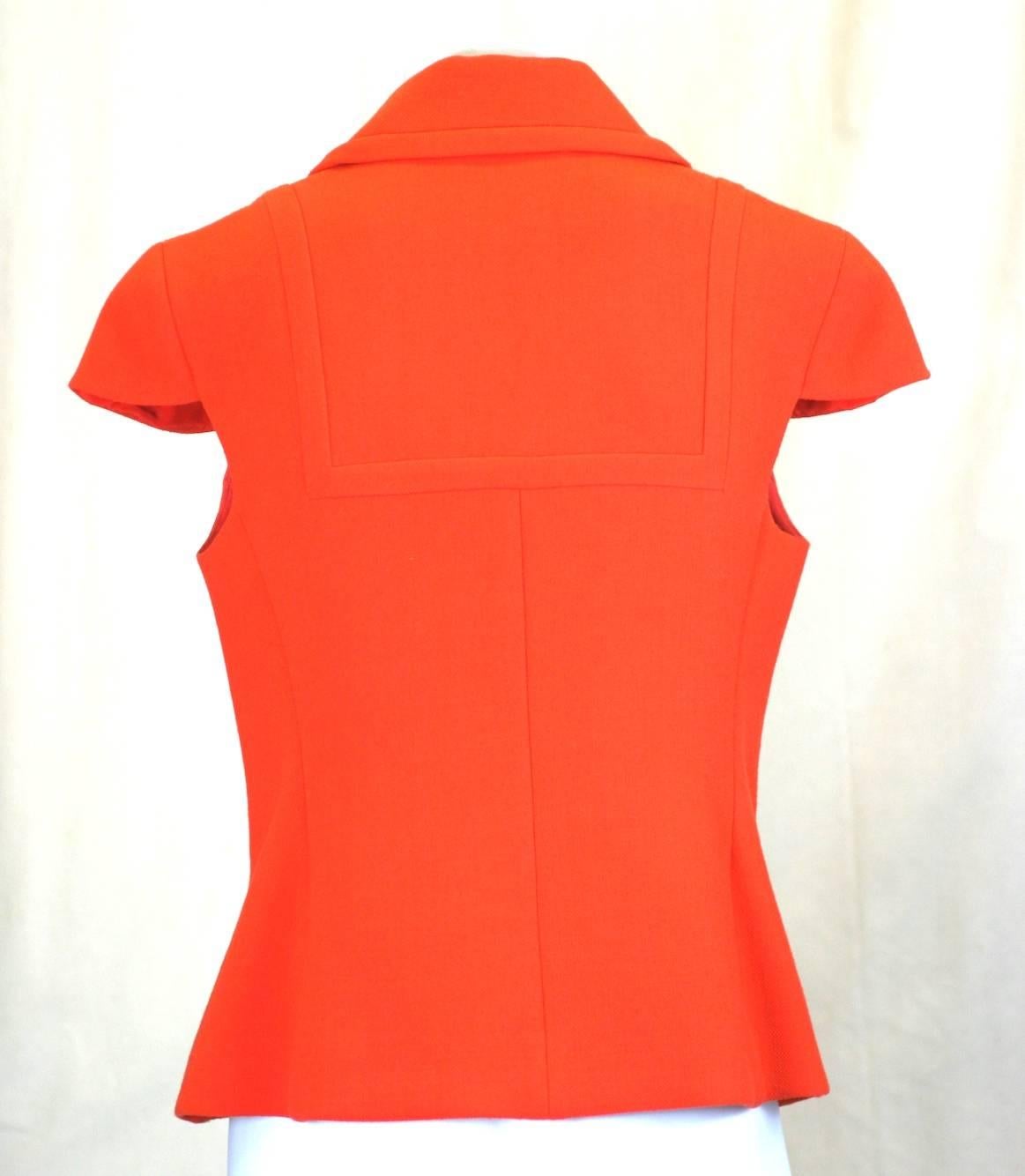 prada orange shirt