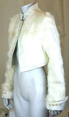 Jacke aus Veilchen, Ziegen und Kalb im Regimentsstil