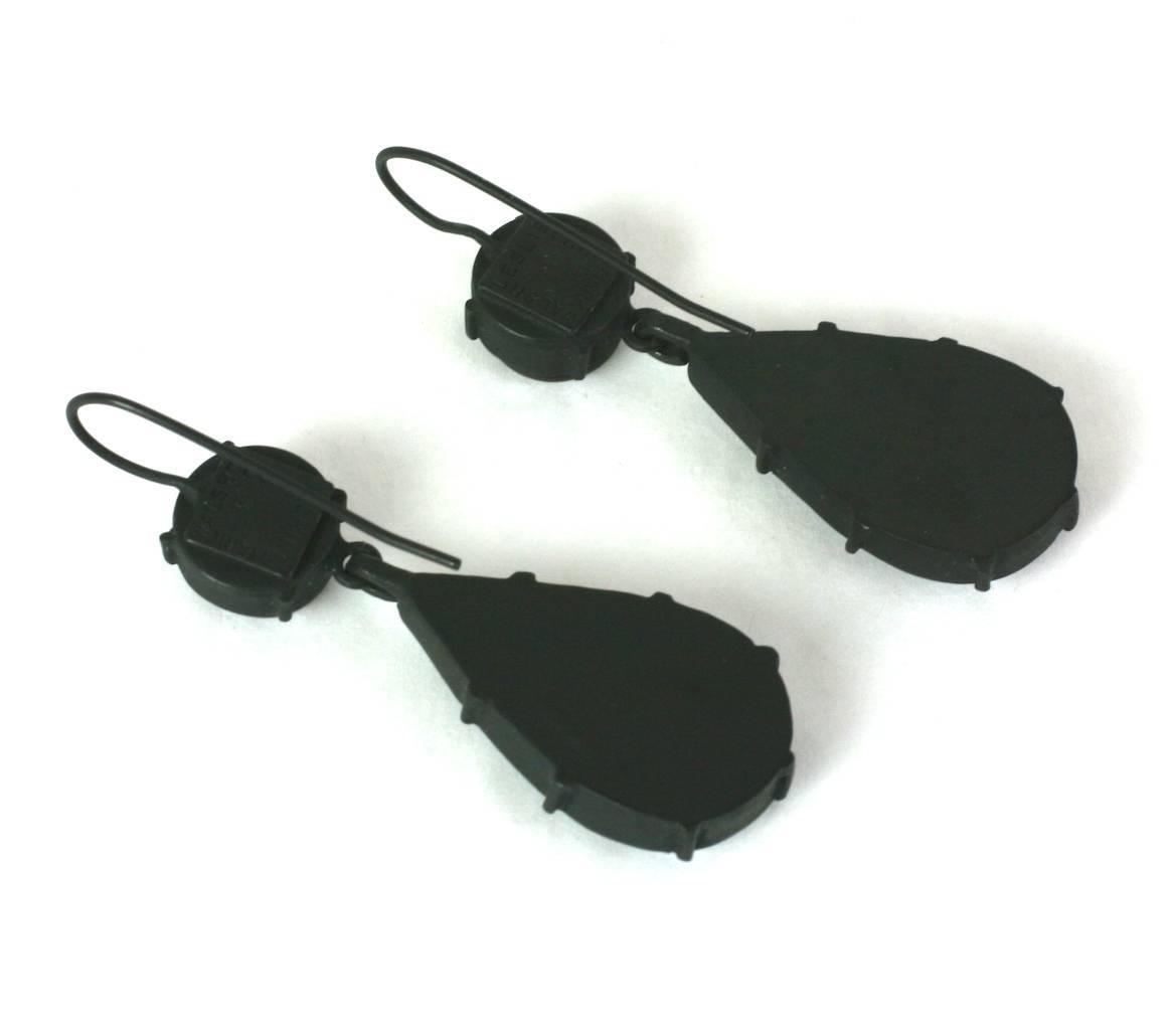 Women's  MWLC Georgian Style Amythest Foil Drop Earrings For Sale