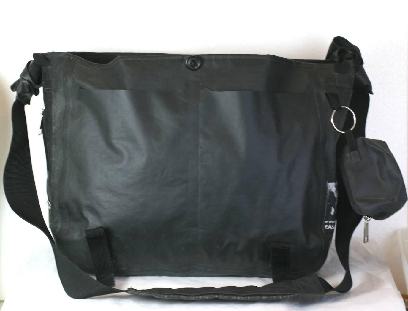 Rick Owens Resinated Messenger, DRKSHDW In Excellent Condition In New York, NY