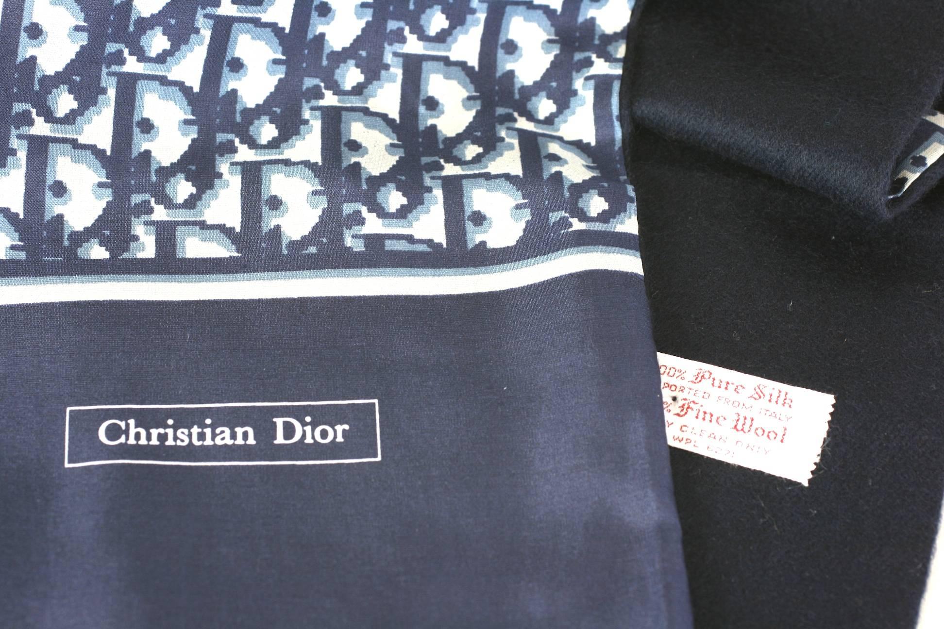 christian dior silk scarf