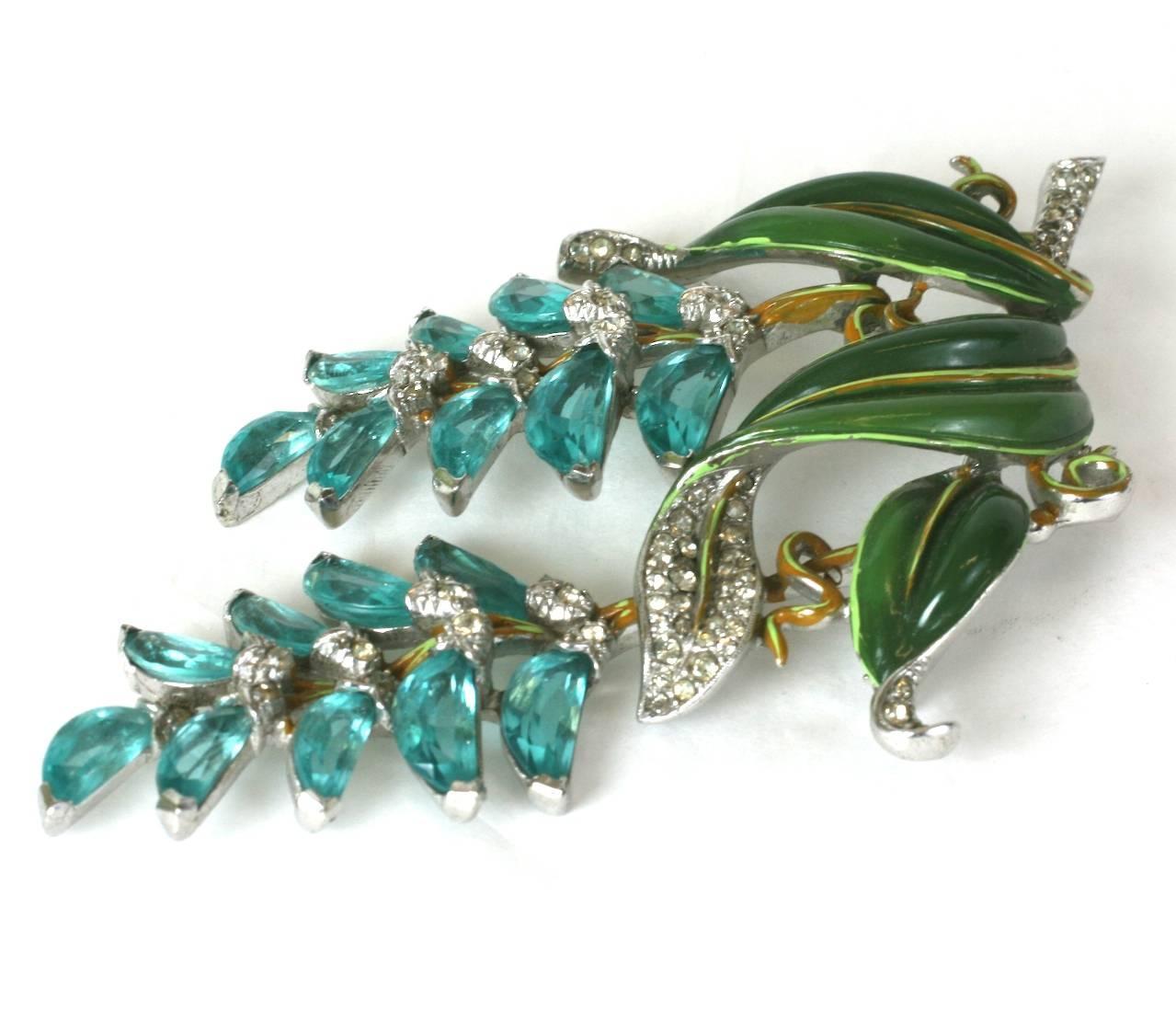 Rare Trifari Wisteria Brooch For Sale at 1stdibs