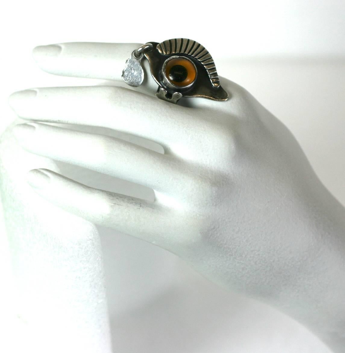 Rare Sam Kramer Eye Ring In Excellent Condition For Sale In New York, NY
