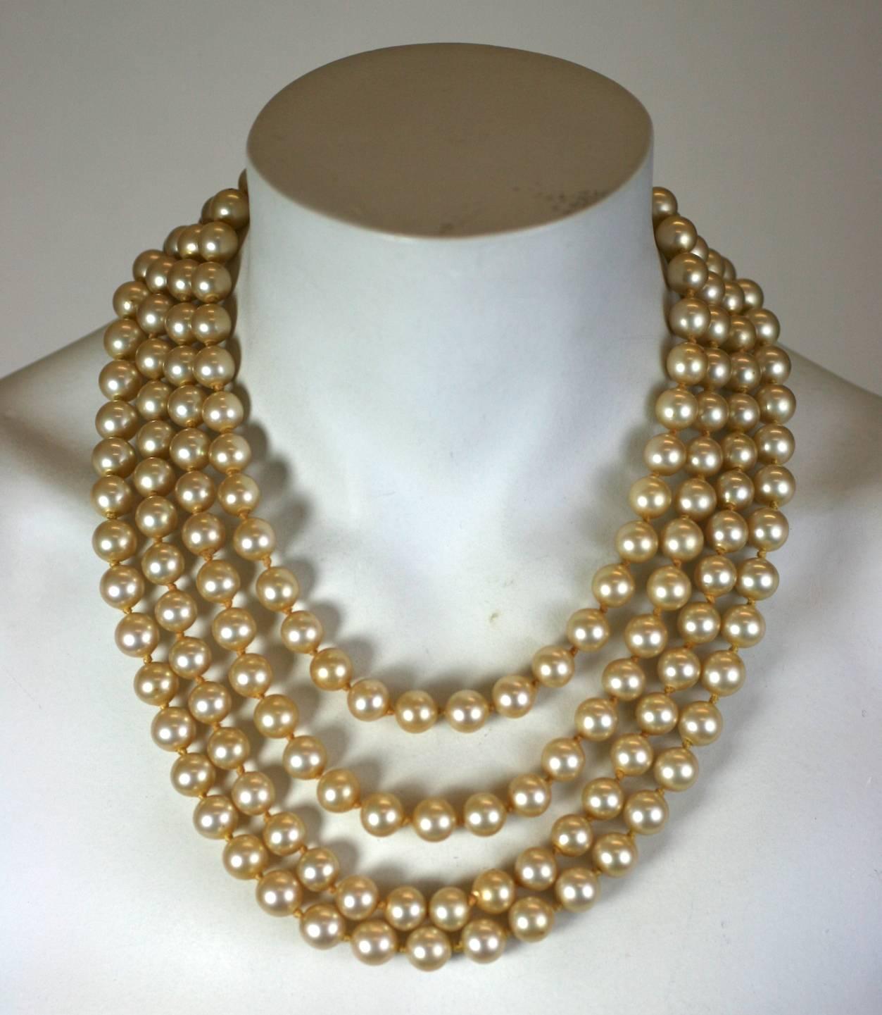 Kenneth Jay Lane Laguna Pearl Necklace For Sale 1