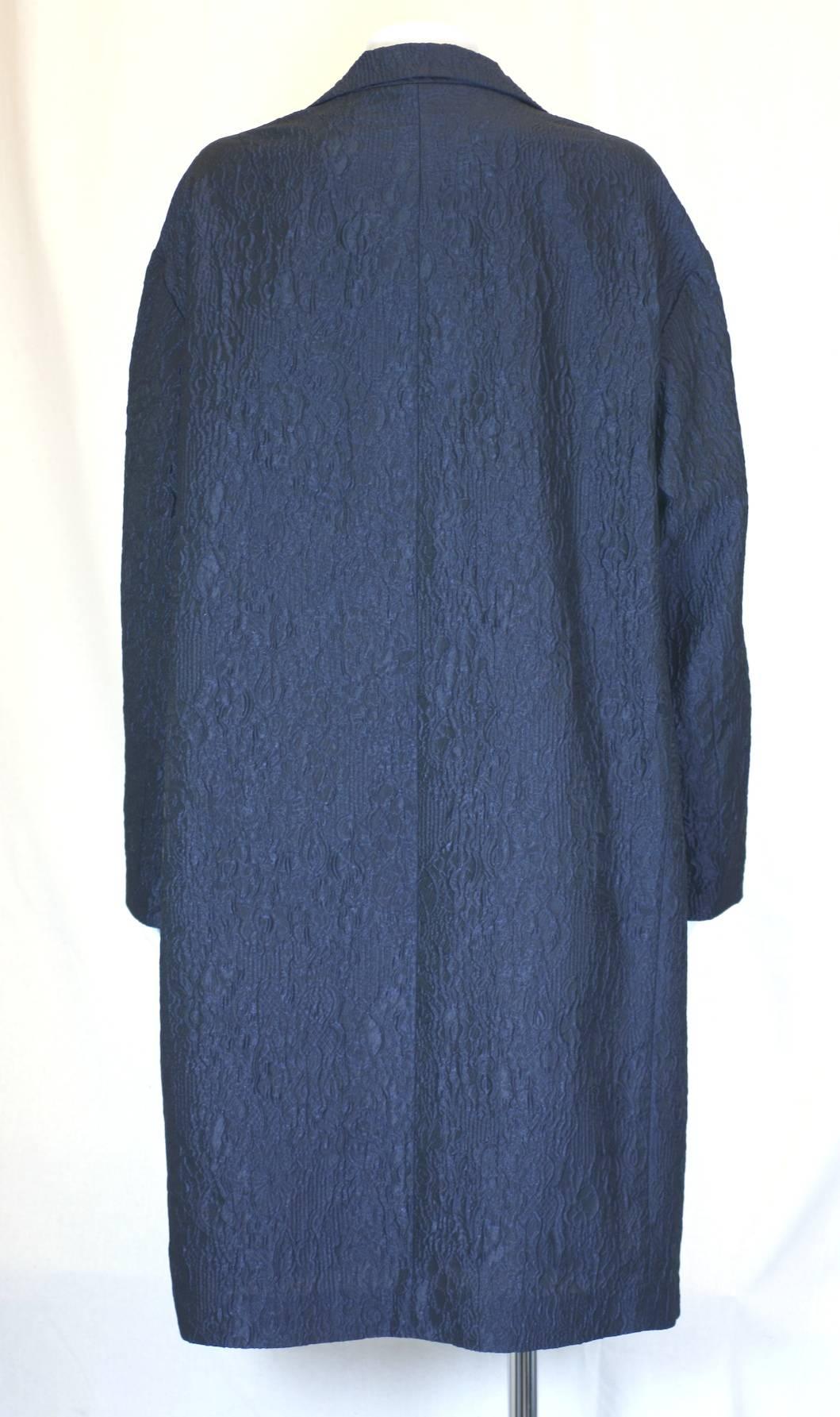 dries van noten navy coat