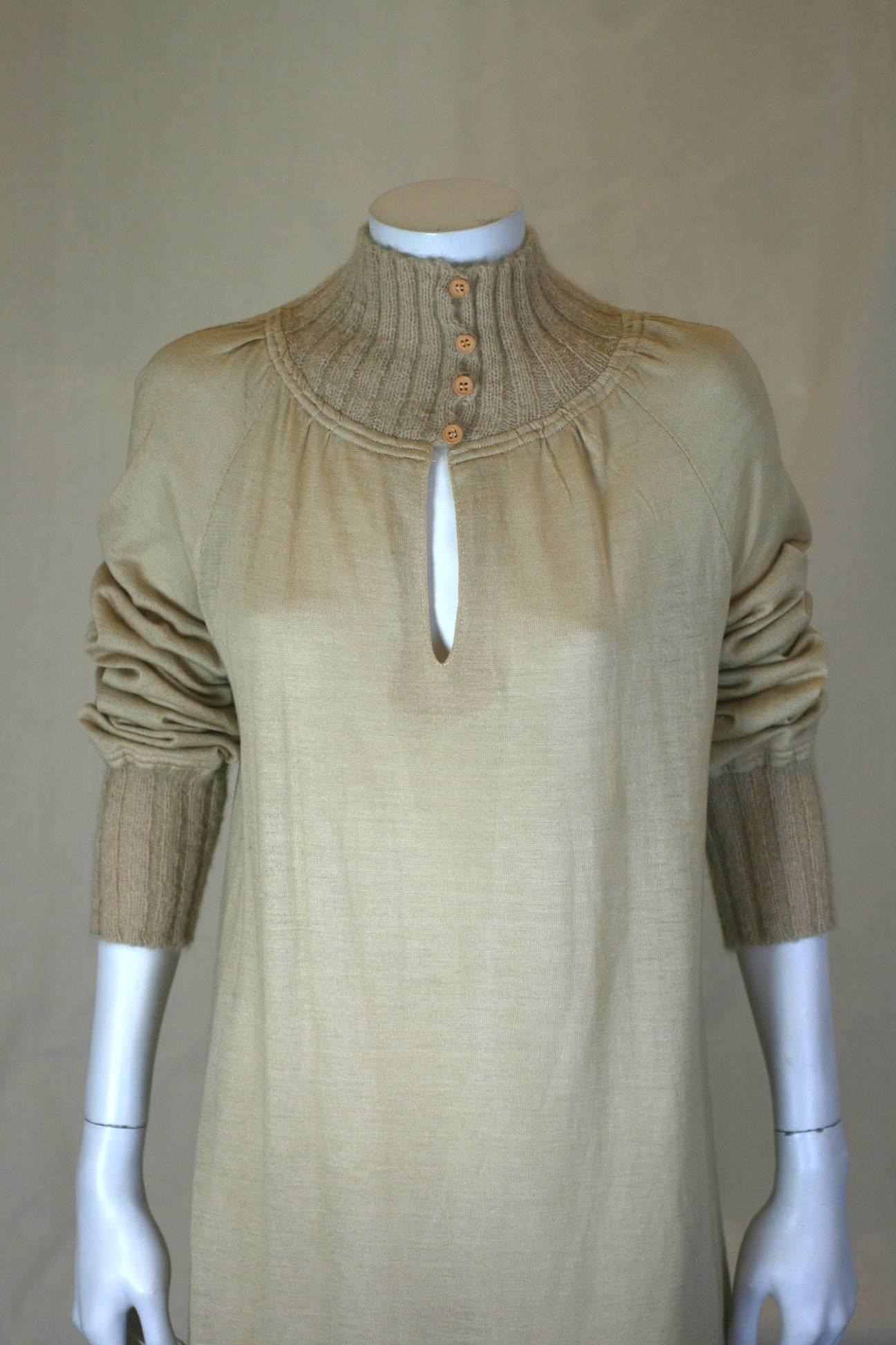 Long Maxi Sweater Knit Dress, Marc D'Alcy For Sale 2