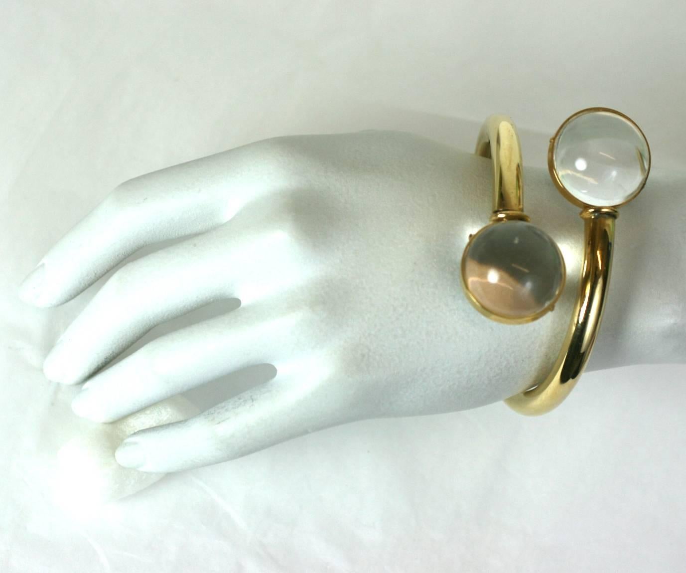 Women's Lucite Sphere Bypass Bangle