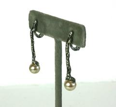 French Art Deco Paste Drop Earclips