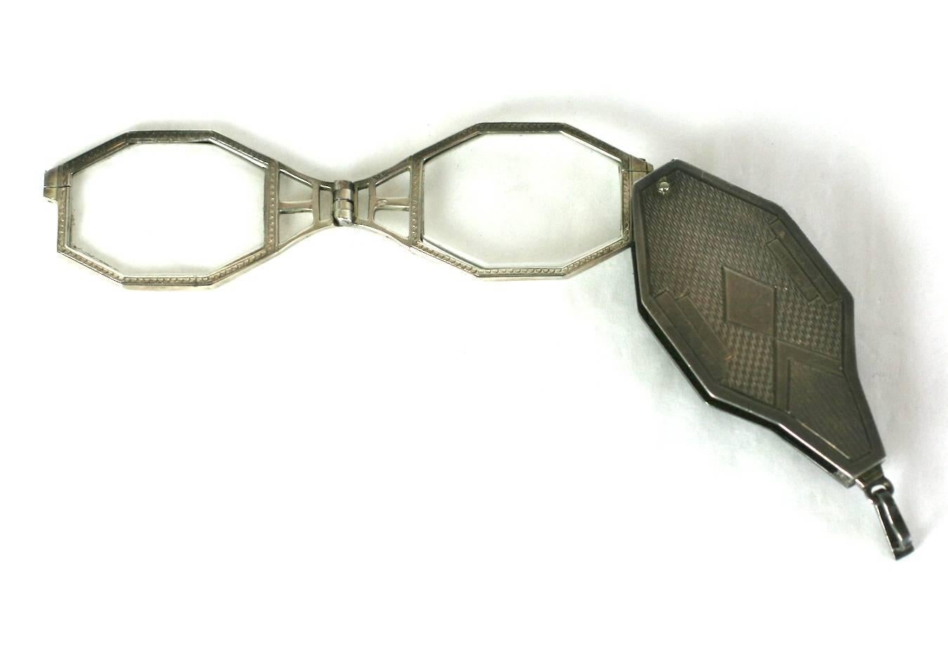 Women's Art Deco Marcasite Lorgnette Pendant