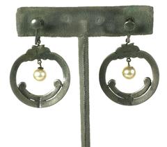 Créoles Marcasite Art Déco