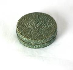 Art Deco Shagreen Compact