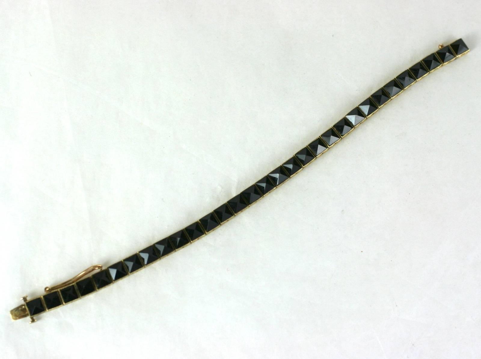 Art Deco Punk Straight Line Bracelet 1