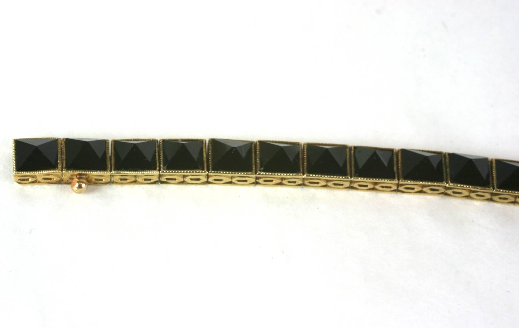 Art Deco Punk Straight Line Bracelet 3