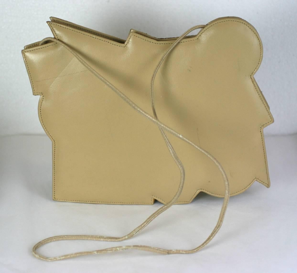 Carlos Falchi Pieced Snake and Calf Bag In Excellent Condition For Sale In New York, NY