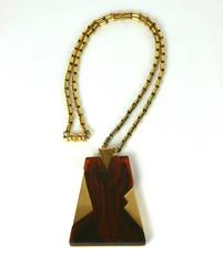 Trifari Art Deco Style Bakelite Pendant