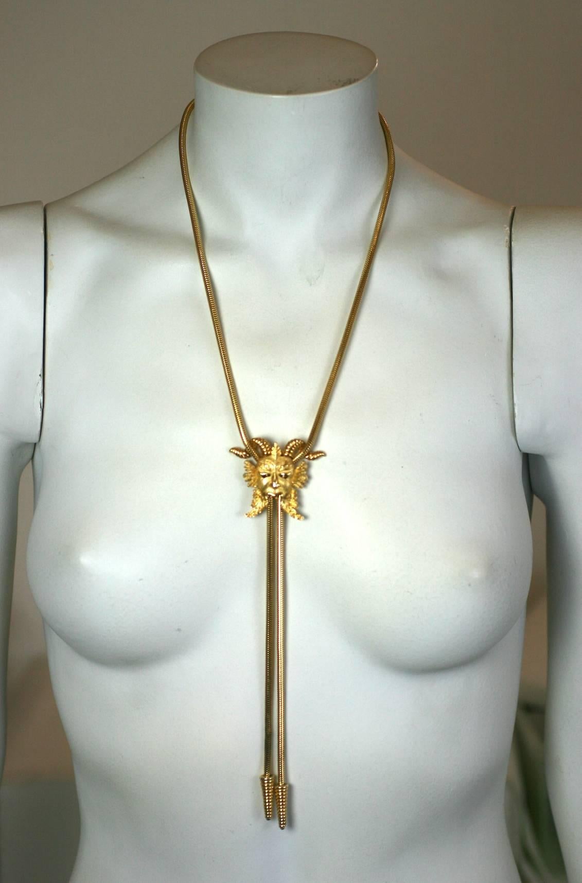 Trifari Fanciful Bolo Style Necklace In Excellent Condition For Sale In New York, NY