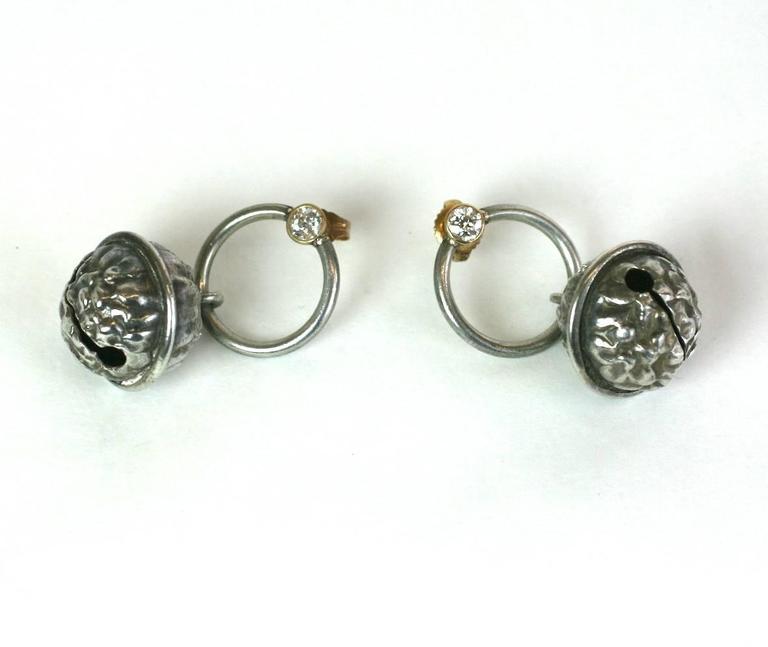 Diamond Bell Earrings, SdesR For Sale at 1stDibs