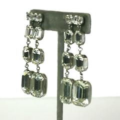 Glamorous Rhinestone Drop Earrings, Vogue
