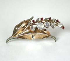 Trifari Alfred Philippe Sterling Lilly of the Valley Brooch