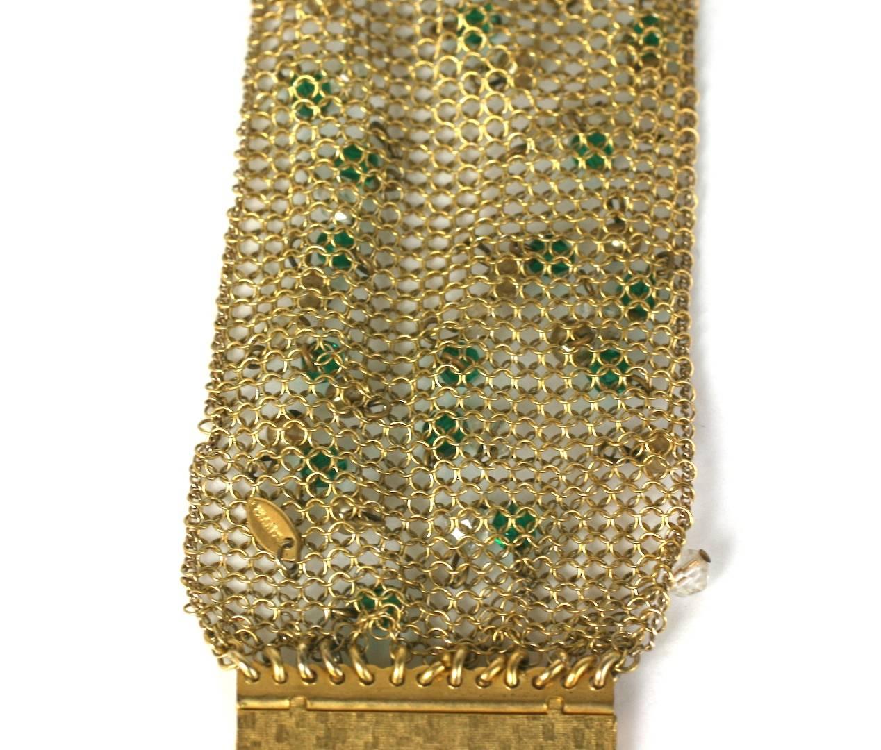 Sandor Jeweled Mesh Bracelet In Excellent Condition For Sale In New York, NY