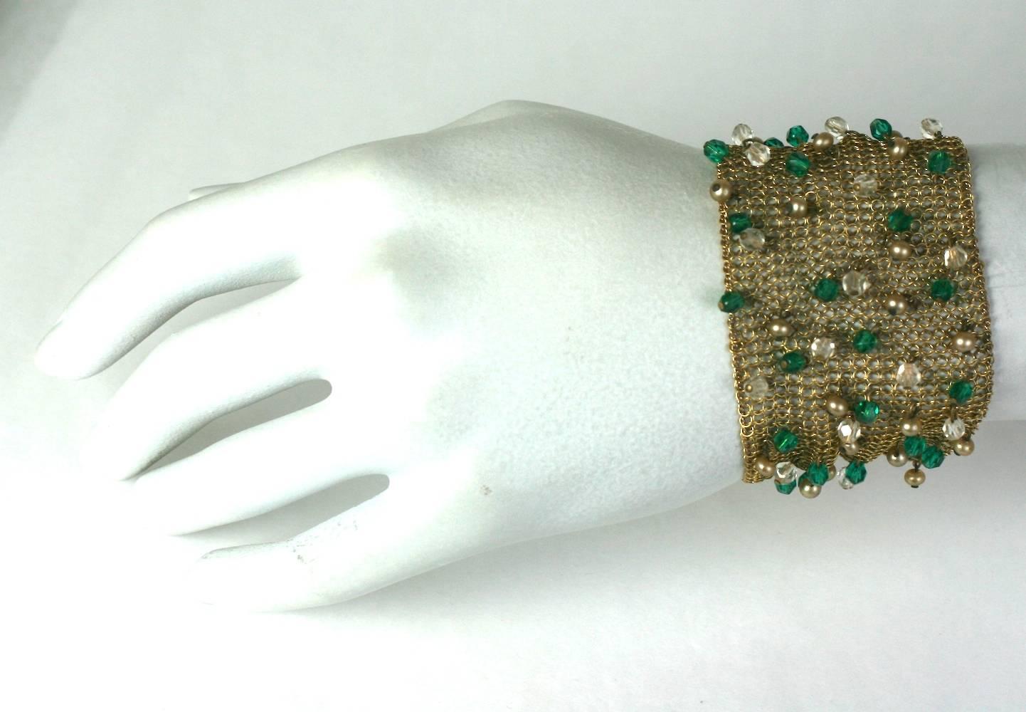 Women's Sandor Jeweled Mesh Bracelet For Sale